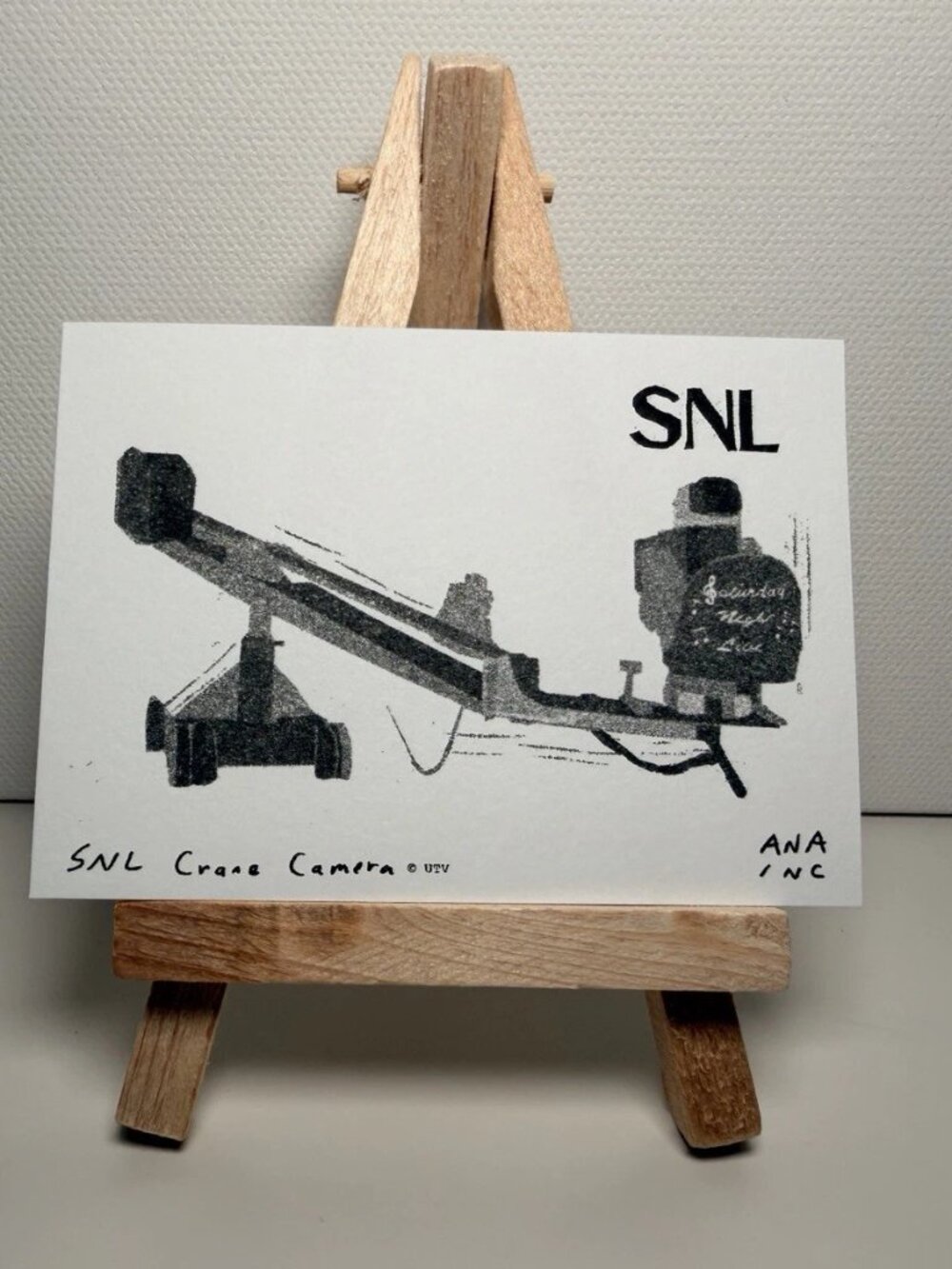 Ana Inciardi SNL Crane Camera Mini Art Print